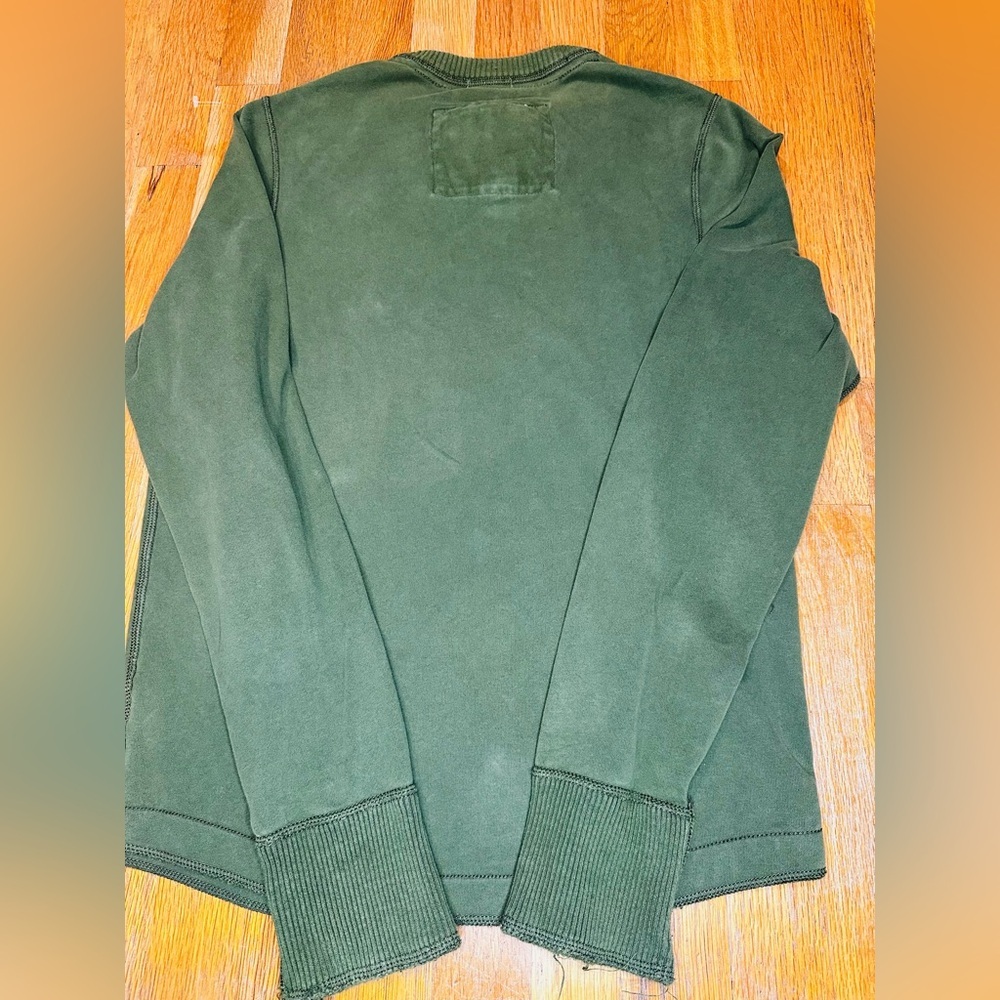 Abercrombie & Fitch Men’s Olive Knit Top Sz Small - Picture 5 of 5